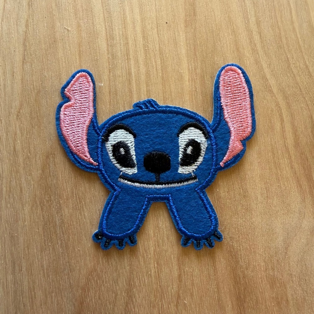 Stitch Embroidered Patch Blue Lilo & Stitch Character Unisex OS New